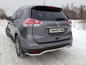 20 999 р. Защита задняя (нержавейка d42,4 мм), ТСС Тюнинг  Nissan X-trail  3 T32 (2013-2018) дорестайлинг  с доставкой в г. Санкт‑Петербург. Увеличить фотографию 1