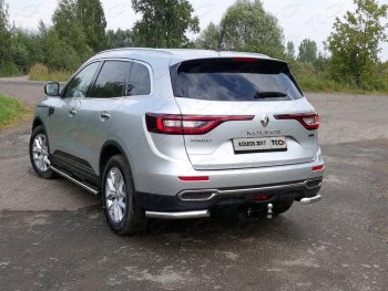 17 999 р. Защита заднего бампера (уголки, d60,3 мм) TCC  Renault Koleos  2 (2016-2024)  с доставкой в г. Санкт‑Петербург. Увеличить фотографию 1