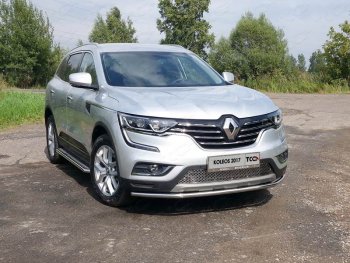 14 999 р. Защита переднего бампера нижняя 42,4 мм ТСС Тюнинг  Renault Koleos  2 (2016-2024)  с доставкой в г. Санкт‑Петербург. Увеличить фотографию 1