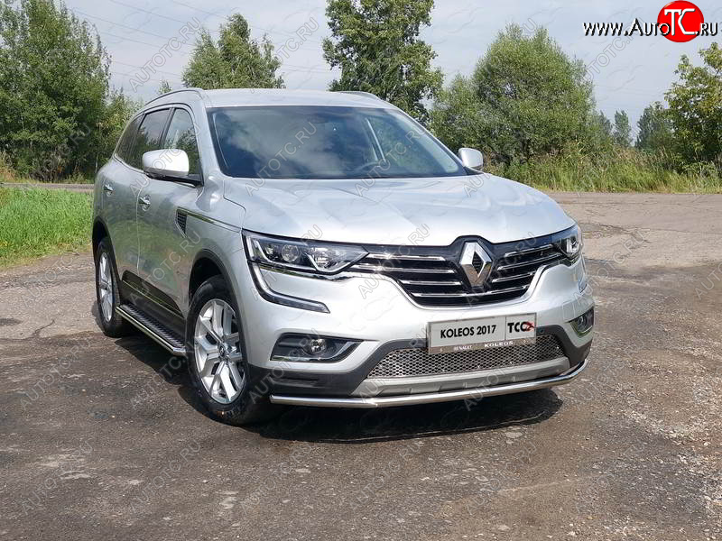 14 999 р. Защита переднего бампера нижняя 42,4 мм ТСС Тюнинг Renault Koleos 2 (2016-2024)  с доставкой в г. Санкт‑Петербург