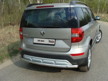 14 999 р. Защита задняя (нержавейка 60,3 мм) ТСС Тюнинг  Skoda Yeti (2013-2018)  с доставкой в г. Санкт‑Петербург. Увеличить фотографию 1