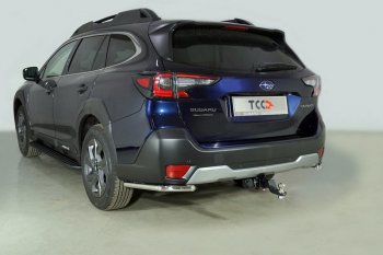 17 799 р. Защита заднего бампера (уголки, d42,4 мм) TCC  Subaru Outback  BT (2019-2024) универсал  с доставкой в г. Санкт‑Петербург. Увеличить фотографию 1