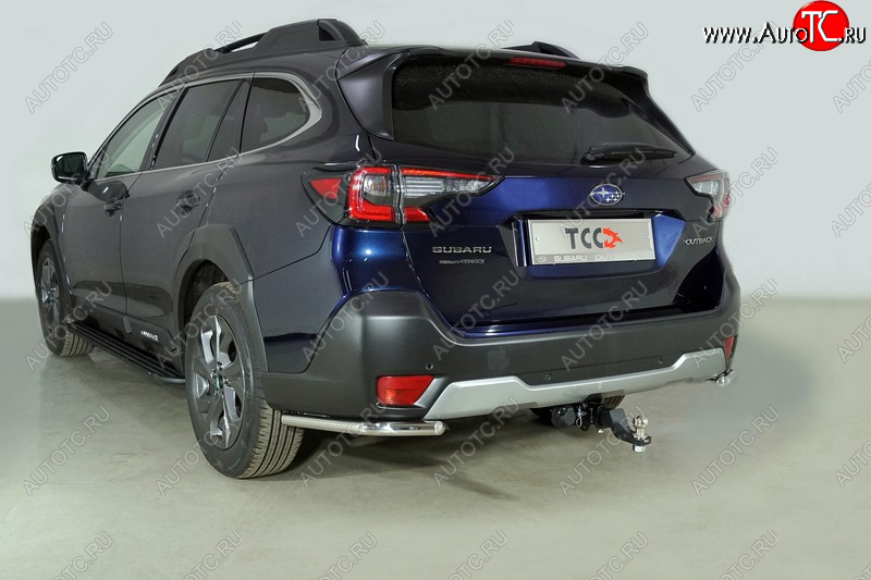 17 799 р. Защита заднего бампера (уголки, d42,4 мм) TCC  Subaru Outback  BT (2019-2024) универсал  с доставкой в г. Санкт‑Петербург