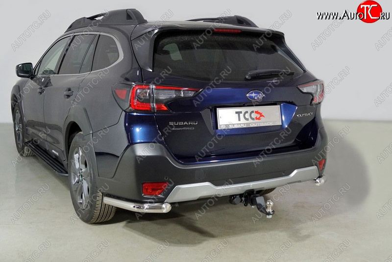 18 999 р. Защита заднего бампера (уголки, d60,3 мм) TCC  Subaru Outback  BT (2019-2024) универсал  с доставкой в г. Санкт‑Петербург