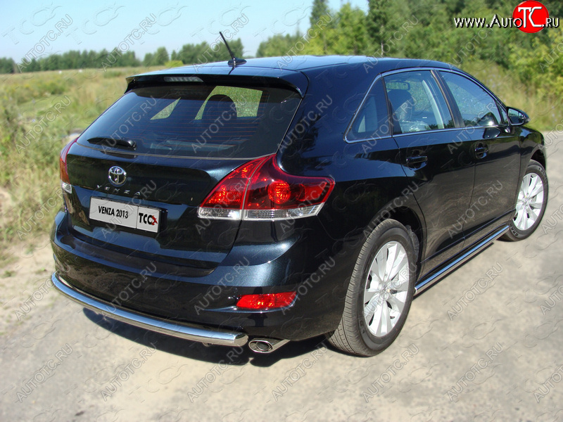 18 999 р. Защита задняя (центральная нержавейка 60,3 мм) ТСС Тюнинг  Toyota Venza  GV10 (2012-2016) рестайлинг  с доставкой в г. Санкт‑Петербург