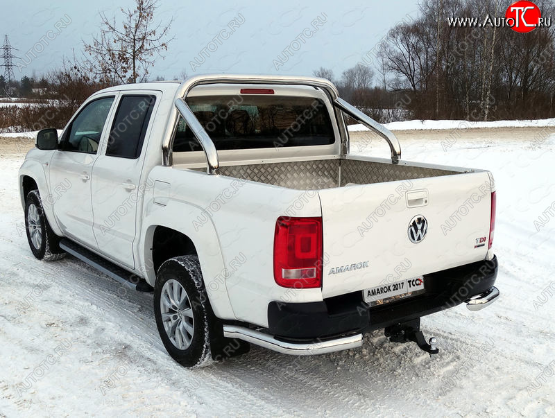 55 999 р. Защита кузова (для кузова) d 76,1 мм ТСС Тюнинг  Volkswagen Amarok (2016-2022) рестайлинг (нержавейка)  с доставкой в г. Санкт‑Петербург