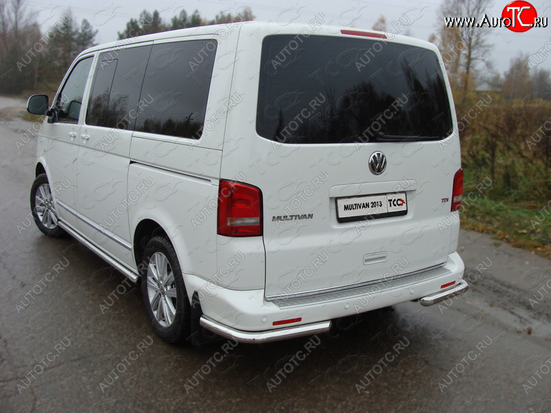 20 999 р. Защита заднего бампера (уголки, d60,3 мм) TCC  Volkswagen Multivan  T5 (2009-2015) рестайлинг  с доставкой в г. Санкт‑Петербург