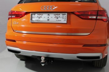 Накладка на заднюю дверь (лист шлифованный), ТСС Тюнинг Audi (Ауди) Q3 (Ку3)  F3 (2018-2022) F3  (нержавейка)