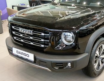 2 499 р. Дефлектор капота SIM Haval Dargo (2022-2024)  с доставкой в г. Санкт‑Петербург. Увеличить фотографию 1