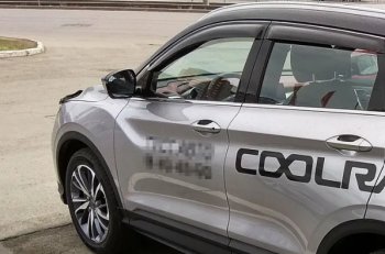 2 699 р. Дефлекторы окон SIM  Geely Coolray  SX11 (2018-2023) дорестайлинг  с доставкой в г. Санкт‑Петербург. Увеличить фотографию 1