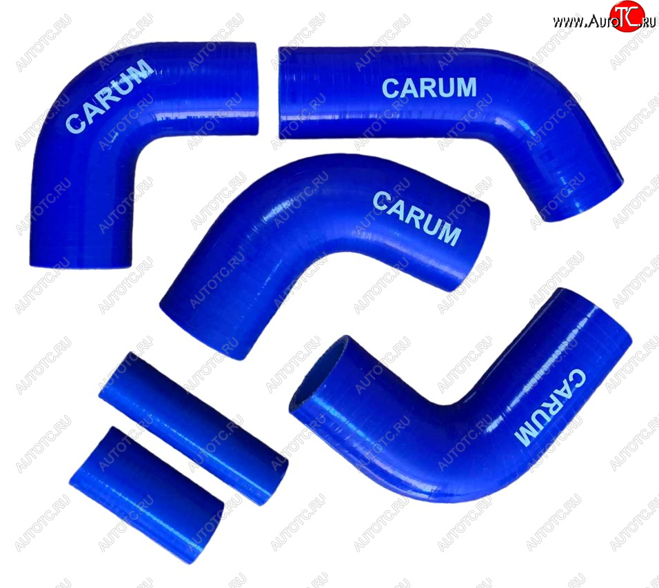 1 489 р. Комплект патрубков силиконовых радиатора дв.ЗМЗ-405 Ев-2 (6шт) помпа с электромуфтой. Толщина стенки патрубка 5 мм, армирование 4 нити CARUM ГАЗ ГАЗель 3302 дорестайлинг шасси (1994-2002)  с доставкой в г. Санкт‑Петербург