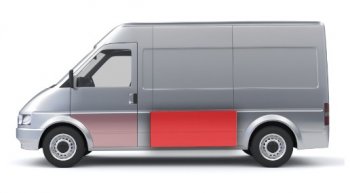 1 889 р. Левая средняя боковая панель (ремонтная) Wisentbull Fiat Ducato 230 (1994-2002)  с доставкой в г. Санкт‑Петербург. Увеличить фотографию 1