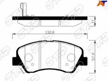 Колодки тормозные CTR (передние) Hyundai Solaris RBr хэтчбэк дорестайлинг (2010-2014)