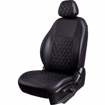 Комплект чехлов для сидений (РЗС 40/60, 3Г Илана+Орегон) ТУРИН РОМБ Lord Autofashion Chevrolet (Шевролет) Aveo (Авео)  T300 (2011-2015) T300 седан, хэтчбек