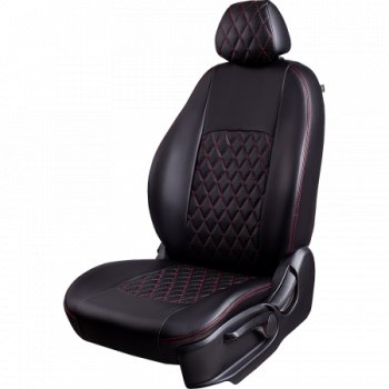 Комплект чехлов для сидений (РЗС 40/60, 2Г Илана+Орегон) ТУРИН СТ РОМБ Lord Autofashion Chevrolet (Шевролет) Cobalt (Кобальт) (2011-2023), Ravon (Рэйвон) R4 (Р4) (2016-2020)