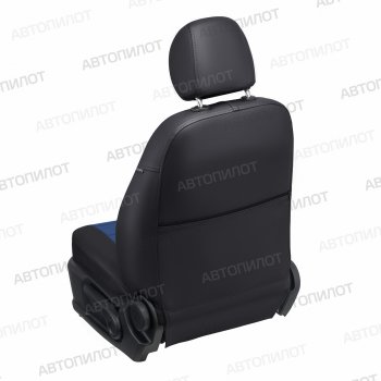 14 249 р. Чехлы сидений (экокожа) Автопилот  Geely Atlas Pro  NL3 (2019-2024) (черный/синий)  с доставкой в г. Санкт‑Петербург. Увеличить фотографию 3