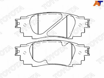 7 999 р. Колодки тормозные задние RH-LH SAT Toyota Camry XV70 дорестайлинг (2017-2021)  с доставкой в г. Санкт‑Петербург. Увеличить фотографию 1