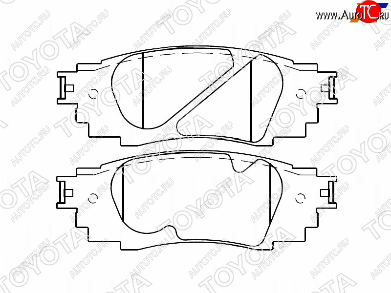 7 999 р. Колодки тормозные задние RH-LH SAT Toyota Camry XV70 дорестайлинг (2017-2021)  с доставкой в г. Санкт‑Петербург