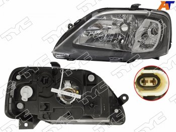 5 549 р. Фара левая (под корректор) TYC Renault Logan 1 дорестайлинг (2004-2010)  с доставкой в г. Санкт‑Петербург. Увеличить фотографию 1