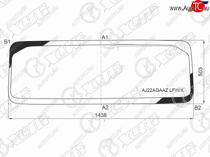 11 749 р. Стекло лобовое (Антенна) XYG  Jeep Wrangler  JL (2018-2024)  с доставкой в г. Санкт‑Петербург