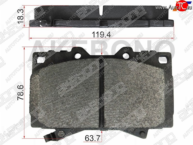 3 099 р. Колодки тормозные перед FL-FR SAT     Toyota Land Cruiser  100 (1998-2007) дорестайлинг, 1-ый рестайлинг, 2-ой рестайлинг  с доставкой в г. Санкт‑Петербург