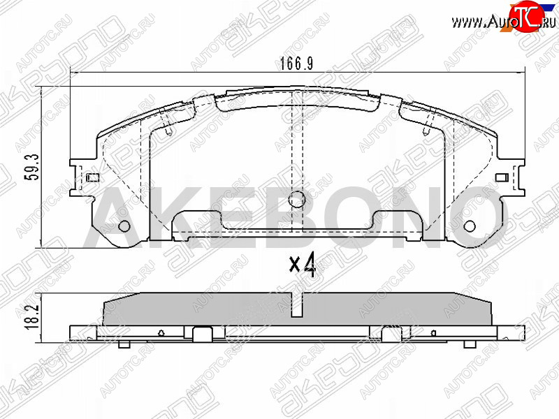 2 889 р. Колодки тормозные перед FL-FR SAT Toyota Highlander XU40 дорестайлинг (2007-2010)  с доставкой в г. Санкт‑Петербург