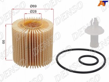 699 р. Фильтр масляный (картридж) DENSO Toyota Camry XV70 дорестайлинг (2017-2021)  с доставкой в г. Санкт‑Петербург. Увеличить фотографию 1