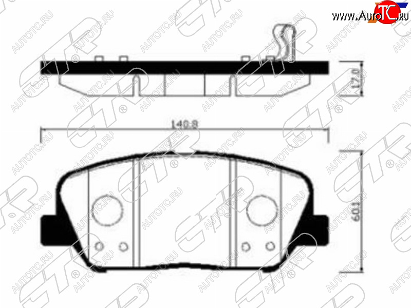 2 389 р. Колодки тормозные передние FR-FL SAT  KIA Ceed 2 JD дорестайлинг универсал (2012-2016)  с доставкой в г. Санкт‑Петербург