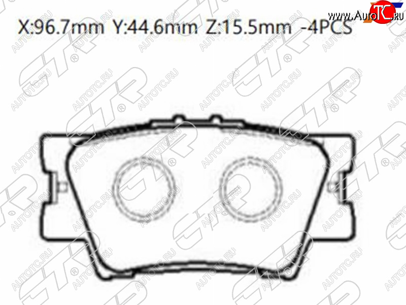 1 299 р. Колодки тормозные барабанные задние LH-RH SAT  Toyota Camry (XV40,  XV50,  XV55,  XV70), RAV4 (XA30,  XA305,  XA40,  XA50)  с доставкой в г. Санкт‑Петербург