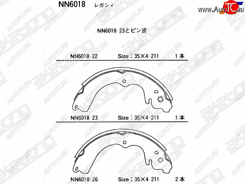 2 299 р. Колодки тормозные зад RH-LH SAT Subaru Impreza GD седан дорестайлинг (2000-2002)  с доставкой в г. Санкт‑Петербург