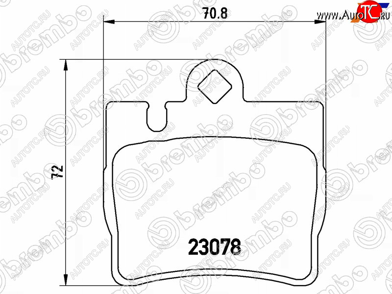 4 399 р. Колодки тормозные задние RH-LH SAT  Mercedes-Benz S class  W220 (1998-2005)  с доставкой в г. Санкт‑Петербург