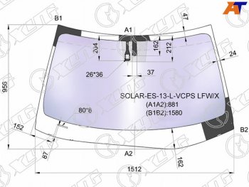 22 999 р. Стекло лобовое (Атермальное Датчик дождя Молдинг) XYG Lexus ES350 XV60 дорестайлинг (2012-2015)  с доставкой в г. Санкт‑Петербург. Увеличить фотографию 2