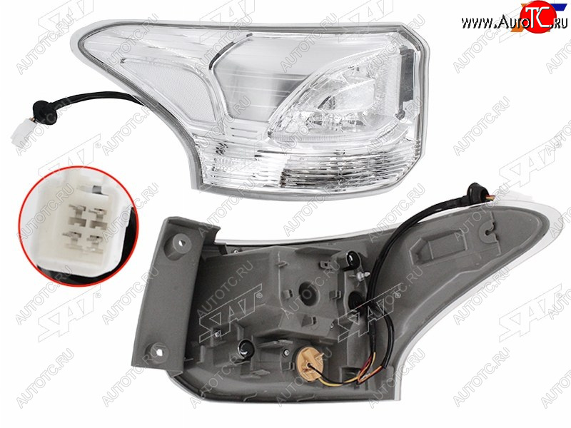 10 299 р. Фонарь задний левый (внешний, LED) SAT  Mitsubishi Outlander  GF (2014-2016) 1-ый рестайлинг  с доставкой в г. Санкт‑Петербург