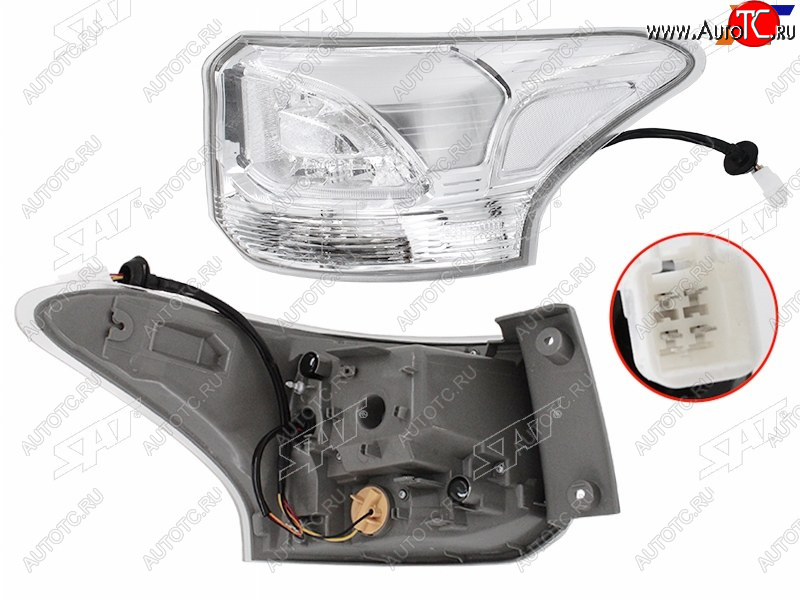 10 599 р. Фонарь задний правый (внешний, LED) SAT  Mitsubishi Outlander  GF (2014-2016) 1-ый рестайлинг  с доставкой в г. Санкт‑Петербург