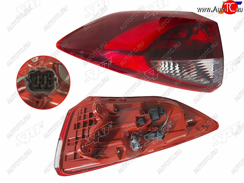 7 949 р. Фонарь задний левый (внешний, LED) SAT  Hyundai Tucson  TL (2015-2018) дорестайлинг  с доставкой в г. Санкт‑Петербург