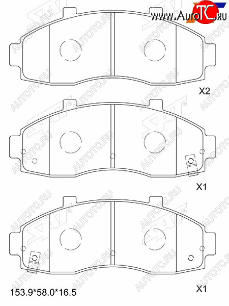 1 699 р. Колодки тормозные перед FR-FL SAT  KIA Carnival ( UP,CQ,  UP,GQ) - Pregio  с доставкой в г. Санкт‑Петербург