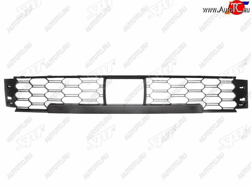 1 499 р. Нижняя решетка переднего бампера SAT  Skoda Rapid  MK2 (2019-2024) (под датчик дистанции)  с доставкой в г. Санкт‑Петербург