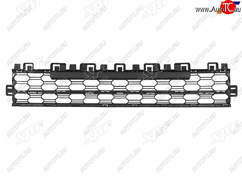 1 199 р. Нижняя решетка переднего бампера SAT  Skoda Octavia  A8 (2019-2022) универсал (под хром молдинг)  с доставкой в г. Санкт‑Петербург