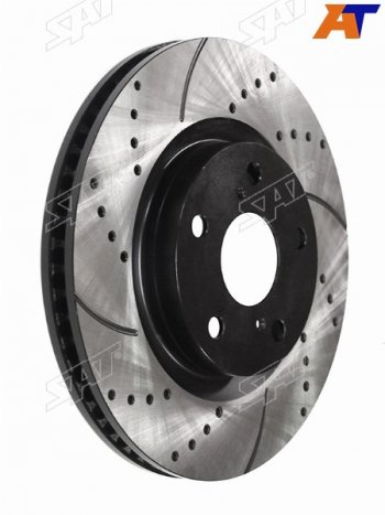 Диски тормозные передние перфорированный Ø296mm SAT Toyota Camry XV50 дорестайлинг (2011-2014)