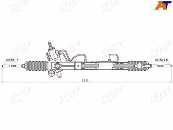 Рейка рулевая LHD SAT Toyota (Тойота) Camry (Камри)  XV20 (1999-2001) XV20