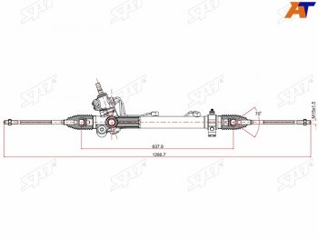 Рейка рулевая MCU15 4WD LHD SAT Lexus (Лексус) RX300 (РХ)  XU30 (2003-2006) XU30 дорестайлинг