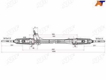 7 599 р. Рейка рулевая электрическая LHD SAT Toyota Auris E150 хэтчбэк 5 дв. рестайлинг (2010-2012)  с доставкой в г. Санкт‑Петербург. Увеличить фотографию 1