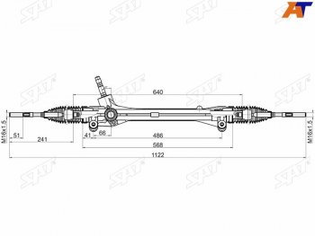 Рейка рулевая LHD SAT  RX  270, RX270  AL10, RX350 ( XU30,  AL10,  AL20), RX450H ( AL10,  AL20)