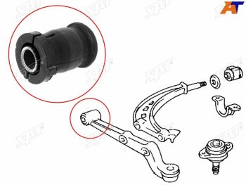 489 р. Сайлентблок переднего рычага FR SAT  Toyota Estima Emina  XR10, XR20 - Estima Lucida  XR10,20  с доставкой в г. Санкт‑Петербург. Увеличить фотографию 1