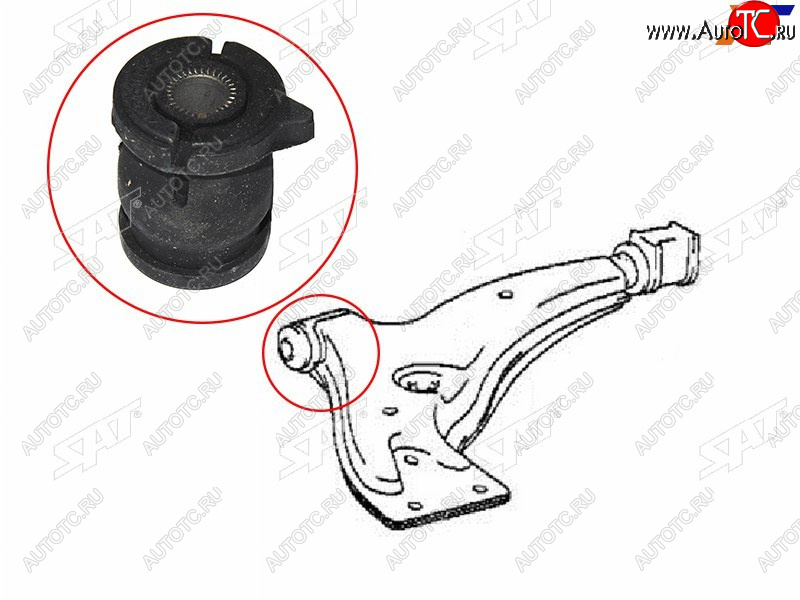 739 р. Сайлентблок переднего нижнего рычага FR SAT Toyota Corolla E100 седан (1991-2002)  с доставкой в г. Санкт‑Петербург