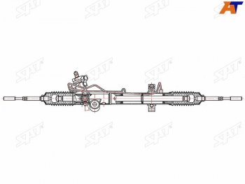 Рейка рулевая LHD SAT Nissan (Нисан) Murano (Мурано)  1 Z50 (2002-2009) 1 Z50