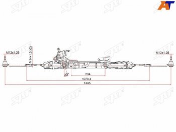 21 999 р. Рейка рулевая LHD SAT Nissan Teana 2 J32 дорестайлинг (2008-2011)  с доставкой в г. Санкт‑Петербург. Увеличить фотографию 1