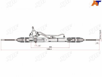 14 799 р. Рейка рулевая 2.4 гидравлическая LHD SAT  Honda CR-V  RE1,RE2,RE3,RE4,RE5,RE7 (2007-2012) дорестайлинг, рестайлинг  с доставкой в г. Санкт‑Петербург. Увеличить фотографию 1