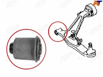 359 р. Сайлентблок переднего нижнего рычага FR SAT  Nissan Wingroad  2 Y11 (1999-2005) дорестайлинг универсал, рестайлинг универсал  с доставкой в г. Санкт‑Петербург. Увеличить фотографию 2