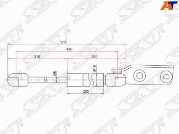 979 р. Правый упор крышки багажника SAT  Nissan AD  Y11 - Wingroad  2 Y11  с доставкой в г. Санкт‑Петербург. Увеличить фотографию 1